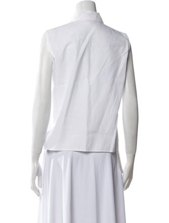 Giambattista Valli Sleeveless Button-Up Top