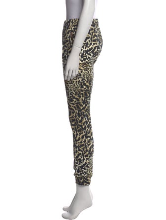 Giambattista Valli Animal Print Skinny Leg Pants