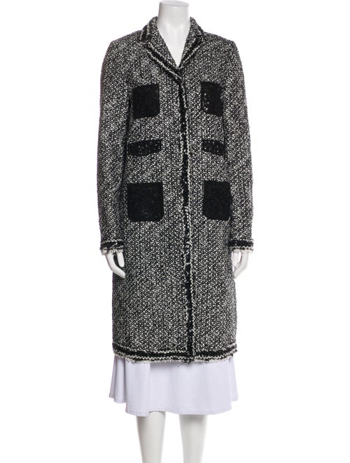 Giambattista Valli Tweed Pattern Trench Coat