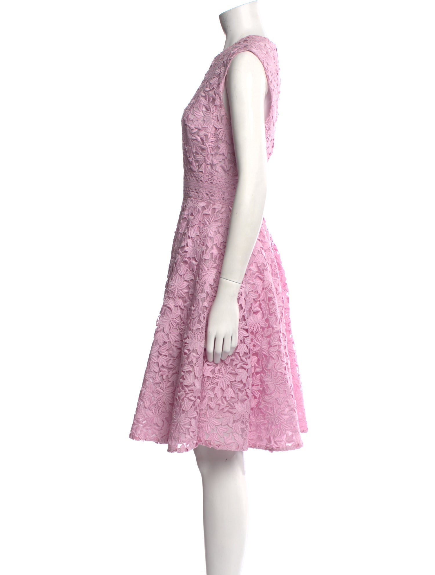 Giambattista Valli Lace Pattern Knee-Length Dress