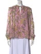 Giambattista Valli Silk Floral Print Blouse