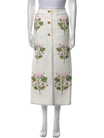 Giambattista Valli Floral Print Midi Length Skirt