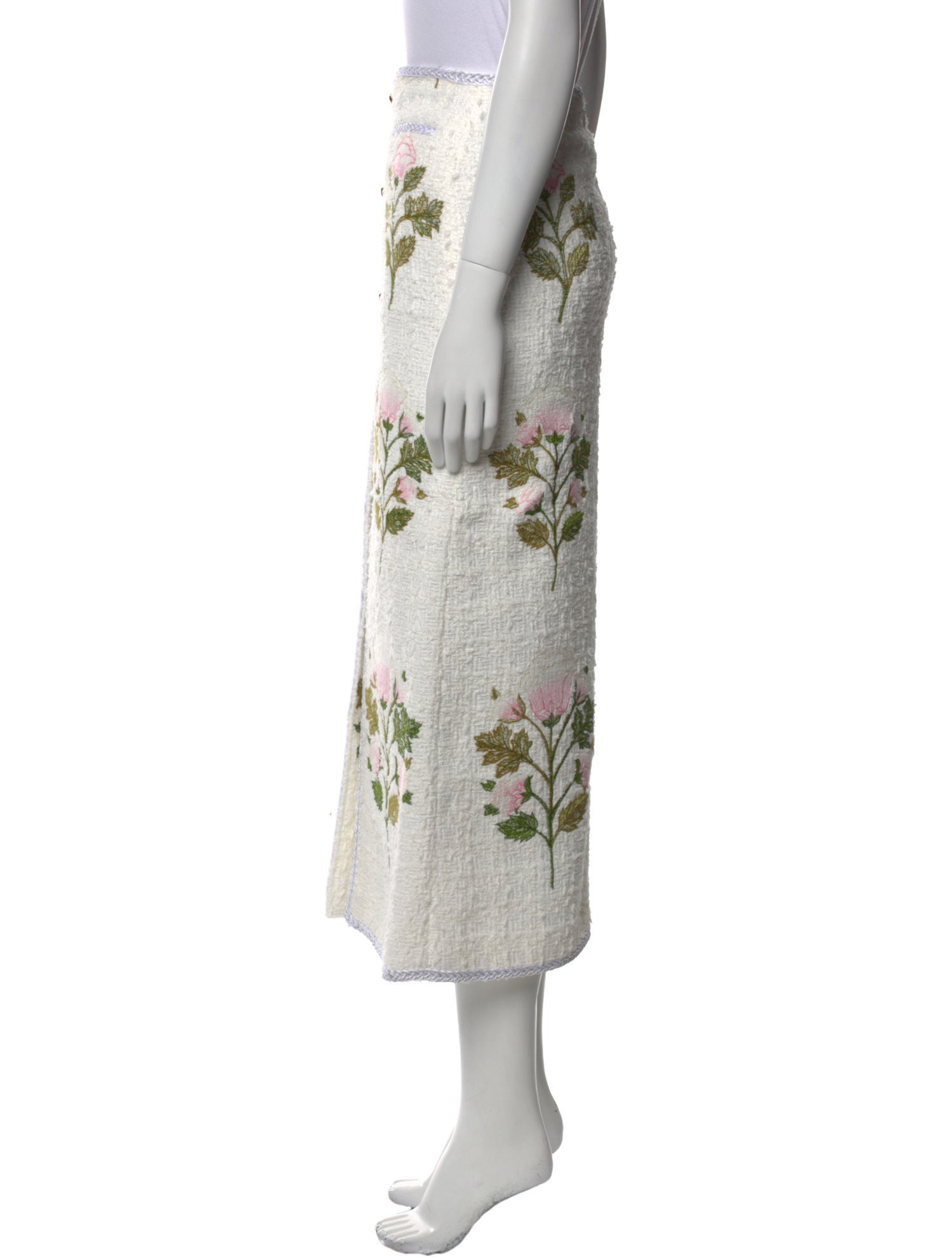 Giambattista Valli Floral Print Midi Length Skirt