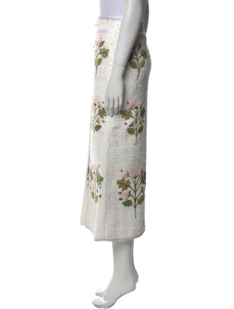 Giambattista Valli Floral Print Midi Length Skirt