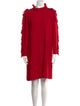 Giambattista Valli Mock Neck Knee-Length Dress
