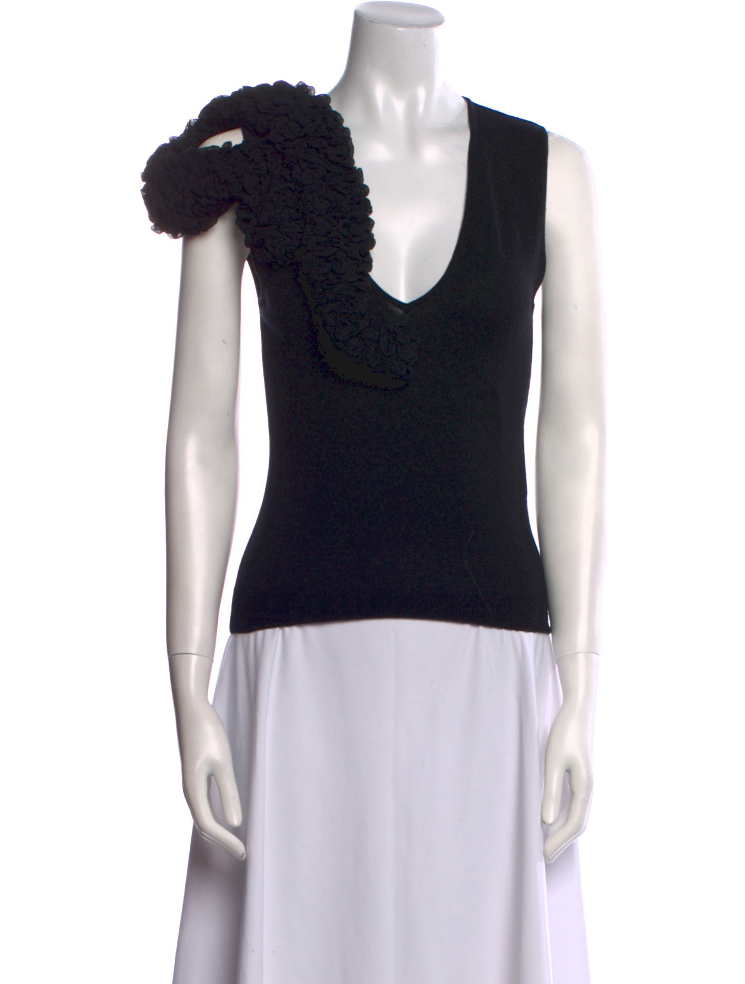 Giambattista Valli Wool Scoop Neck Sweater