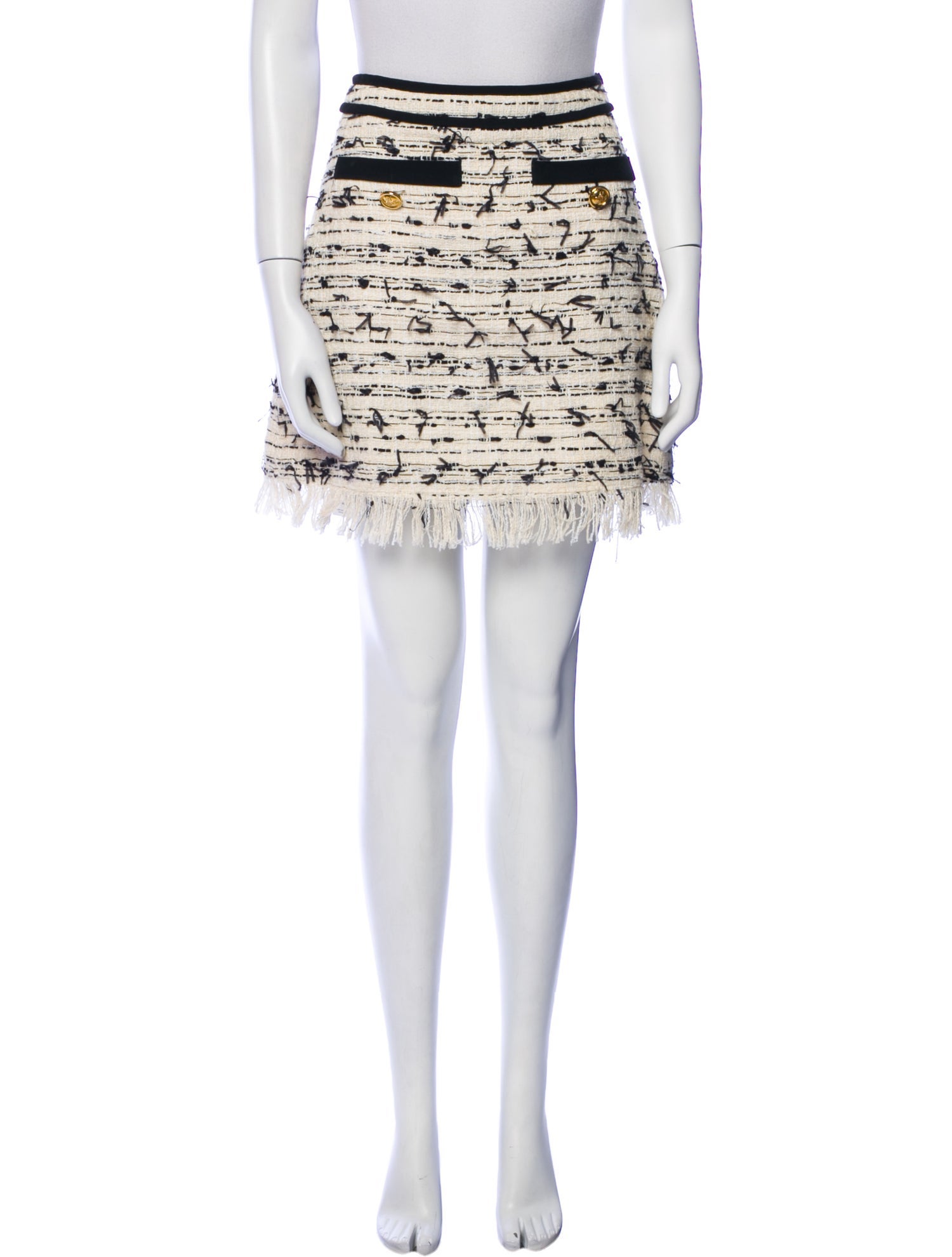 Giambattista Valli Striped Mini Skirt