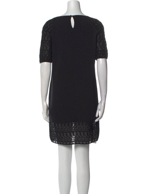 Giambattista Valli Bateau Neckline Mini Dress