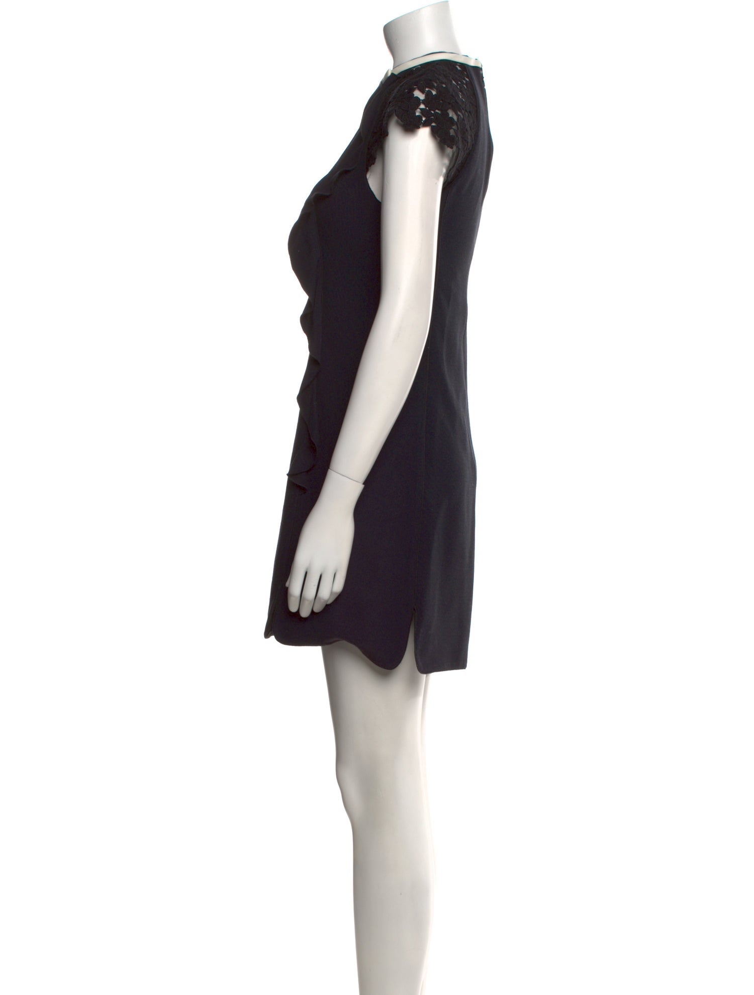 Giambattista Valli Mock Neck Mini Dress