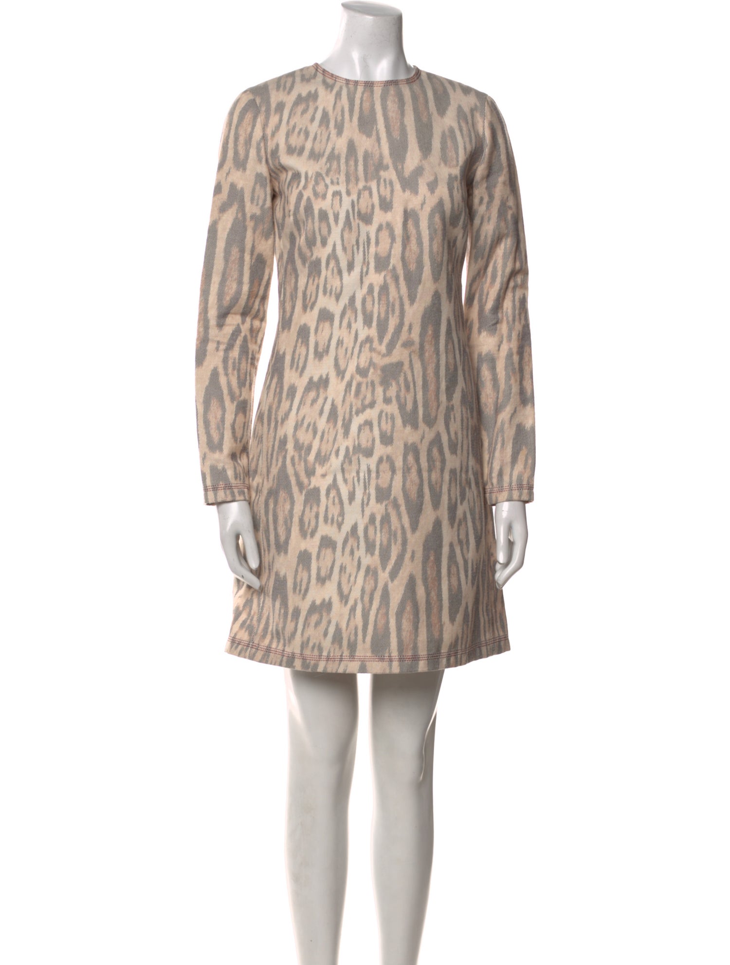 Giambattista Valli Animal Print Mini Dress