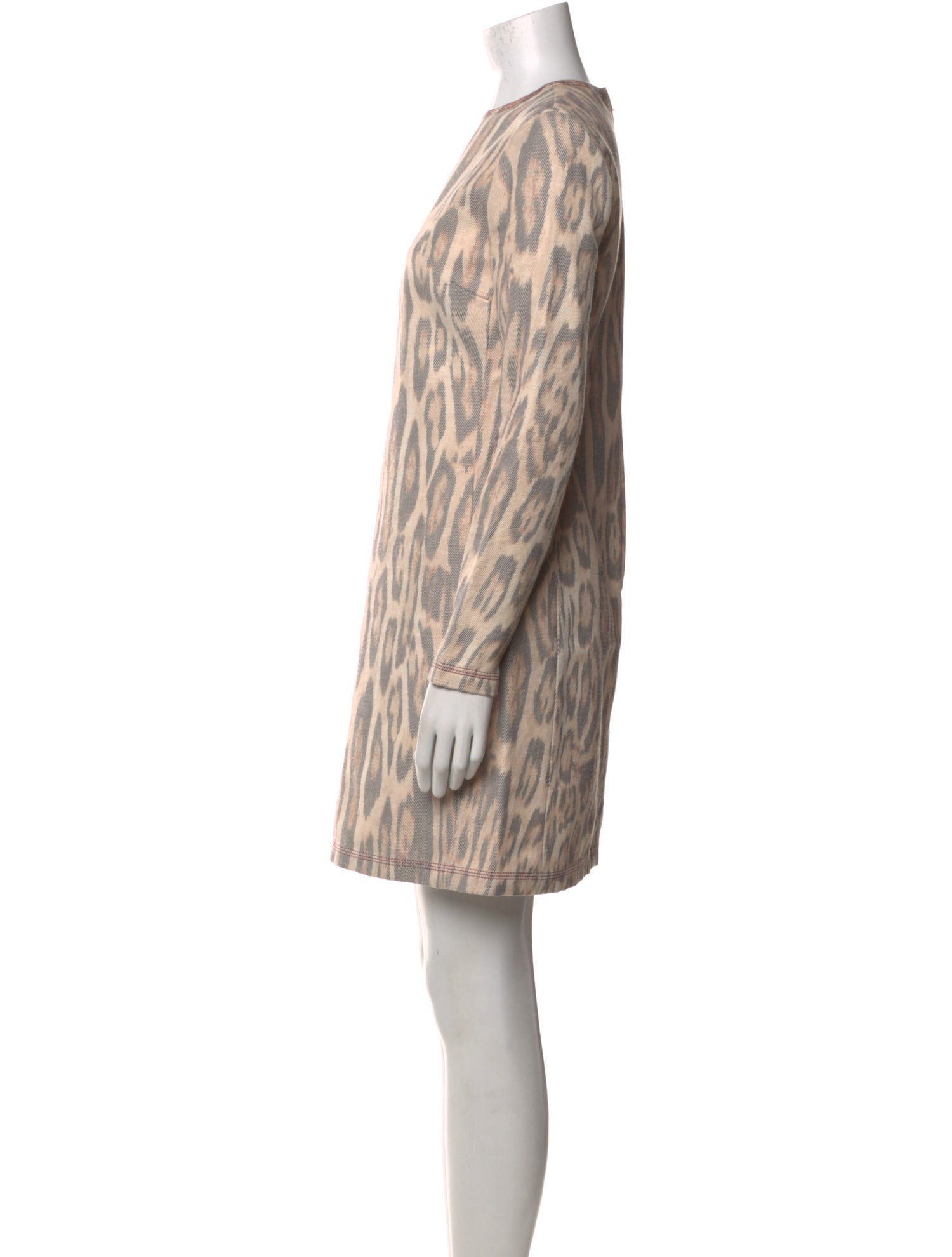 Giambattista Valli Animal Print Mini Dress
