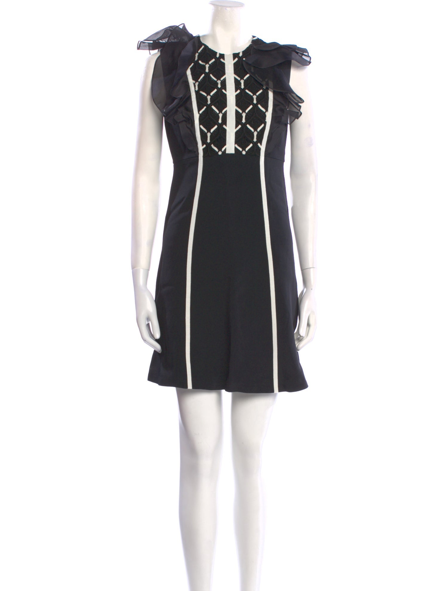 Giambattista Valli Crew Neck Mini Dress