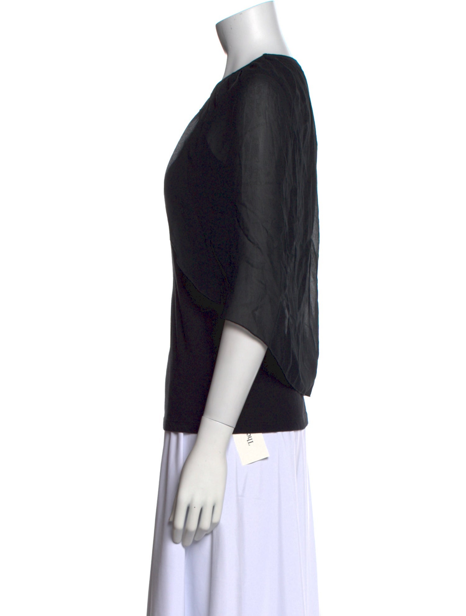 Giambattista Valli Crew Neck Three-Quarter Sleeve T-Shirt