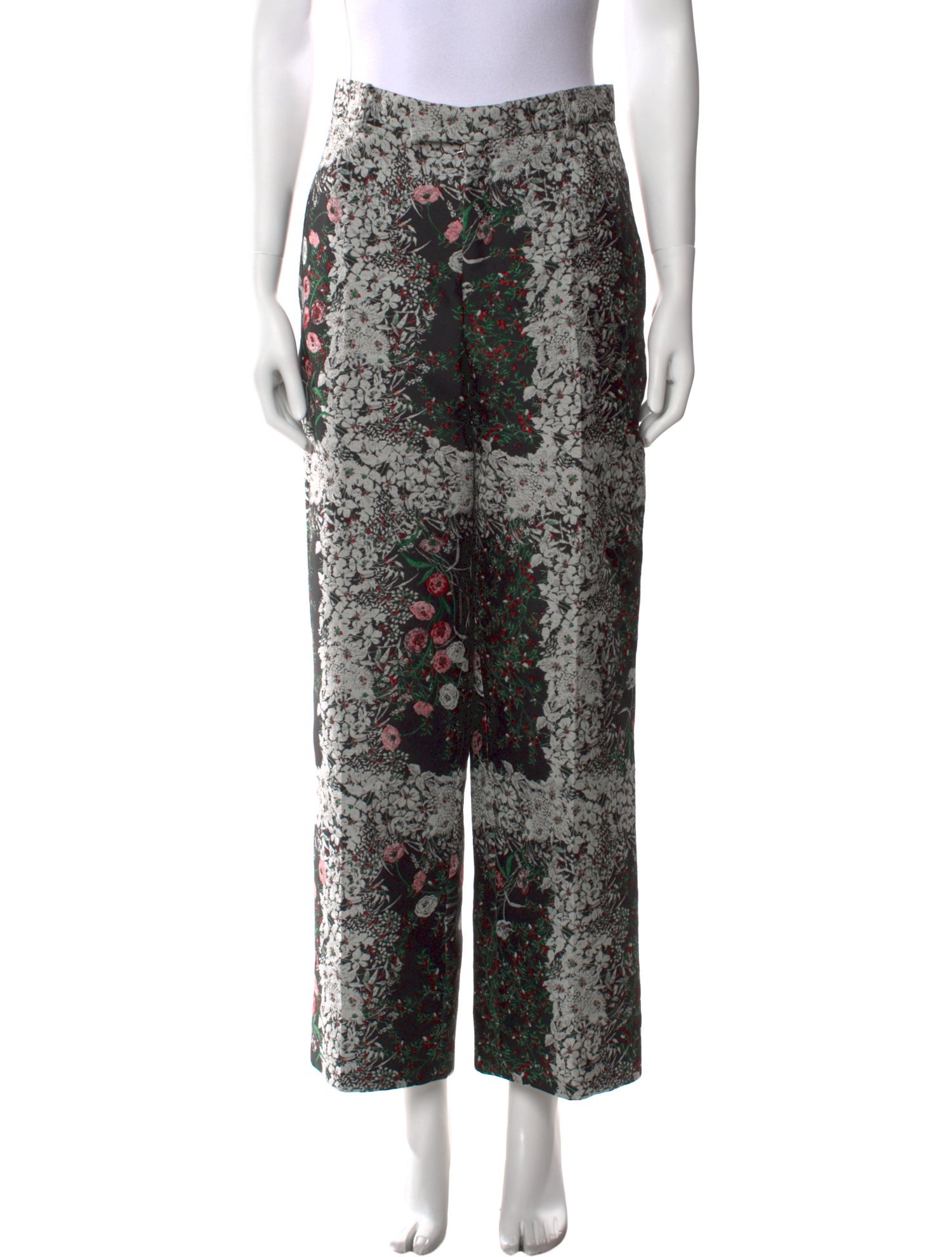 Giambattista Valli Floral Print Wide Leg Pants