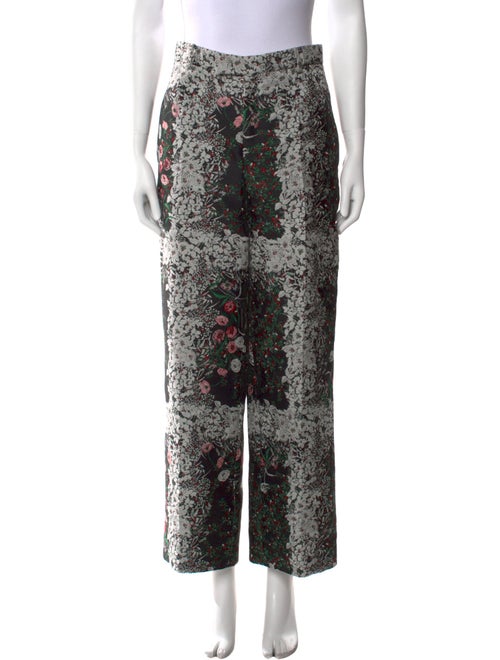 Giambattista Valli Floral Print Wide Leg Pants