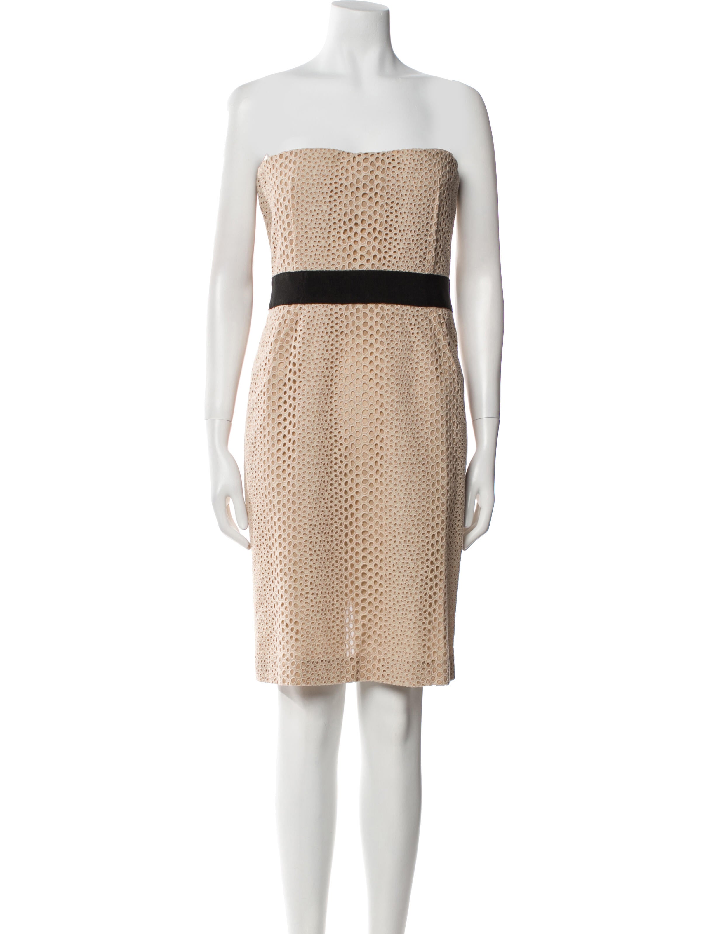 Giambattista Valli Colorblock Pattern Mini Dress