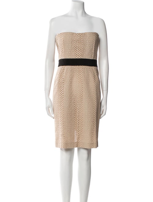 Giambattista Valli Colorblock Pattern Mini Dress