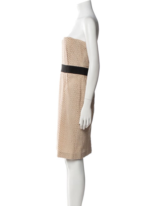 Giambattista Valli Colorblock Pattern Mini Dress