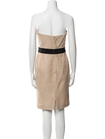 Giambattista Valli Colorblock Pattern Mini Dress