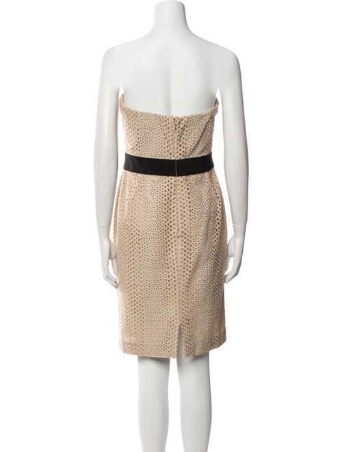 Giambattista Valli Colorblock Pattern Mini Dress