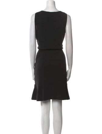 Giambattista Valli Scoop Neck Knee-Length Dress