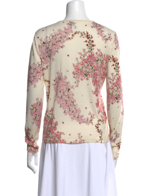 Giambattista Valli Silk Floral Print Sweater