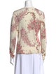 Giambattista Valli Silk Floral Print Sweater
