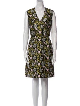Giambattista Valli Floral Print Knee-Length Dress