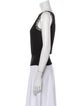 Giambattista Valli Bateau Neckline Sleeveless Top