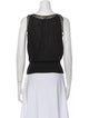Giambattista Valli Bateau Neckline Sleeveless Top