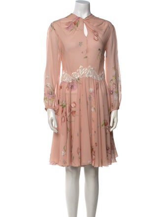 Giambattista Valli Floral Print Knee-Length Dress
