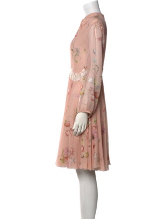 Giambattista Valli Floral Print Knee-Length Dress