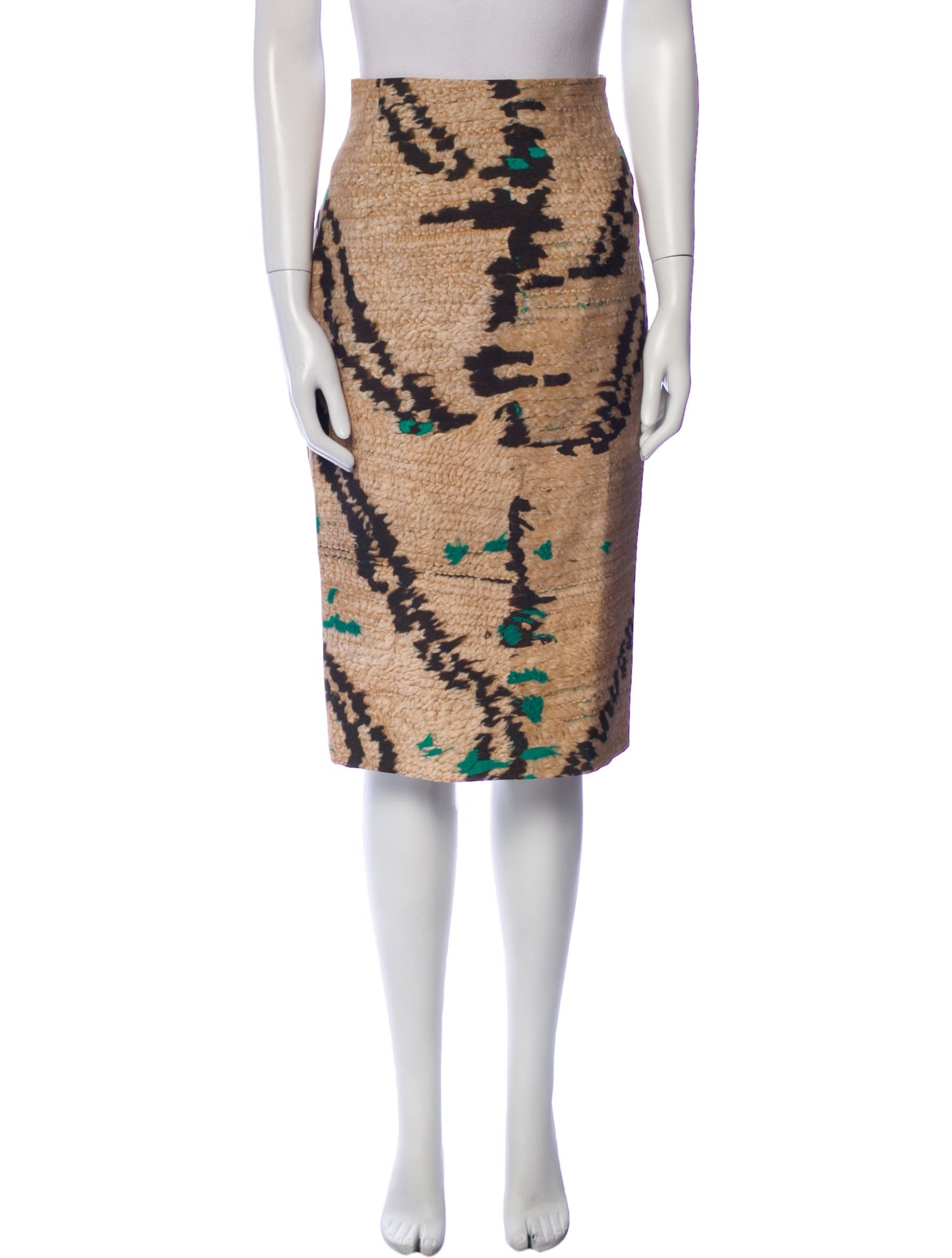 Giambattista Valli Silk Knee-Length Skirt