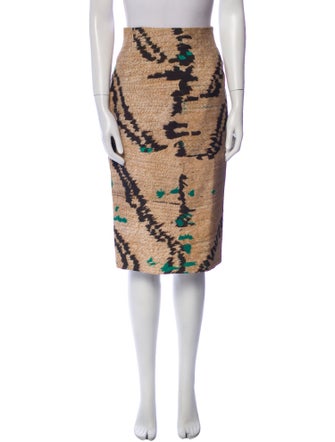 Giambattista Valli Silk Knee-Length Skirt