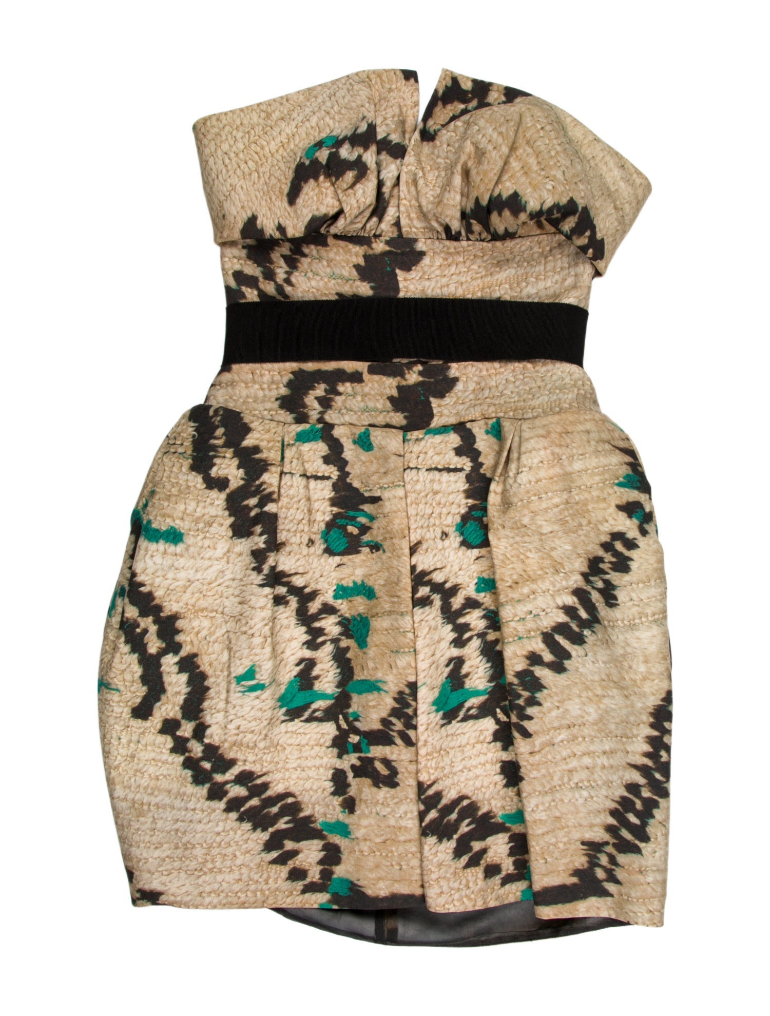 Giambattista Valli Animal Print Mini Dress