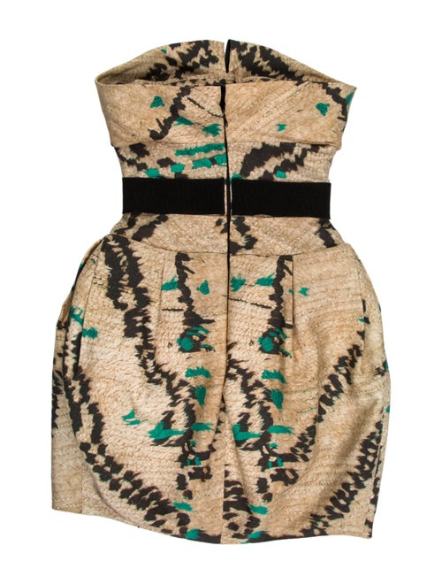 Giambattista Valli Animal Print Mini Dress