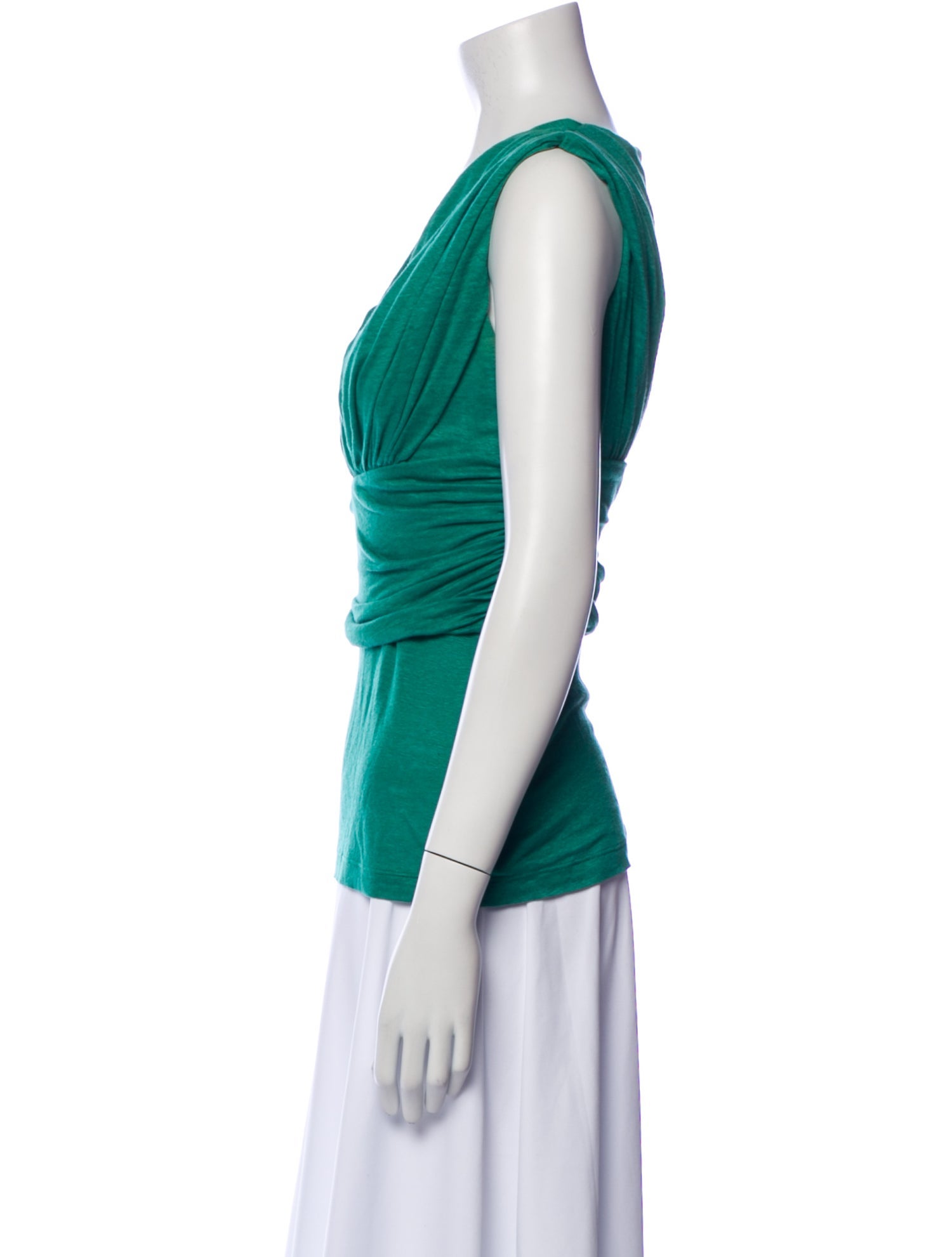 Giambattista Valli Cowl Neck Sleeveless Top