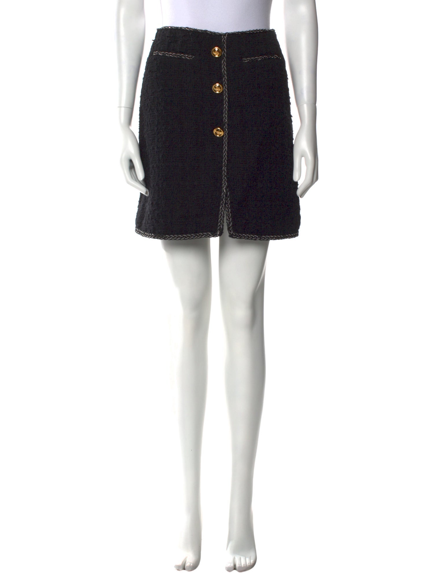 Giambattista Valli Braided Accents Mini Skirt