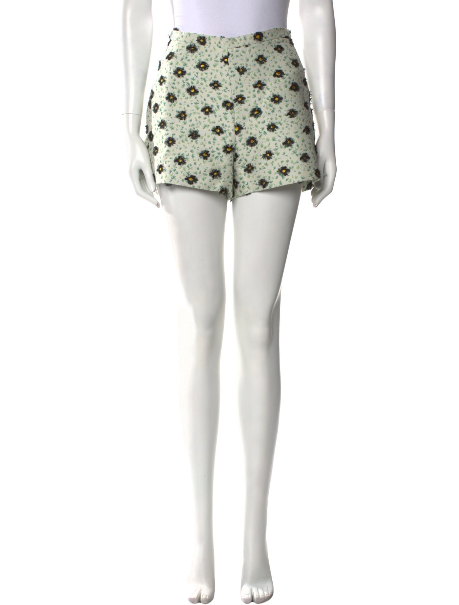 Giambattista Valli Floral Print Mini Shorts