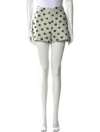Giambattista Valli Floral Print Mini Shorts