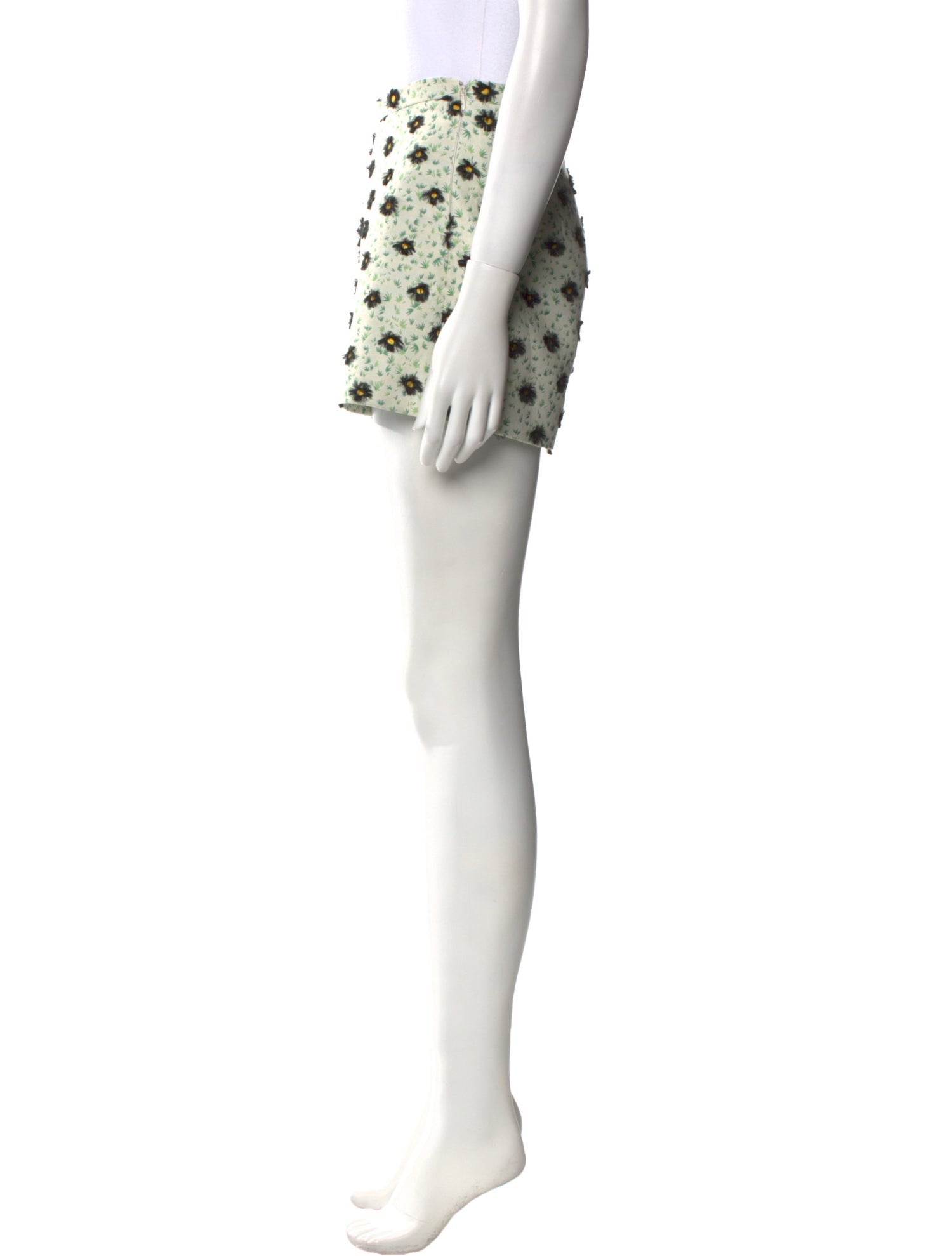 Giambattista Valli Floral Print Mini Shorts