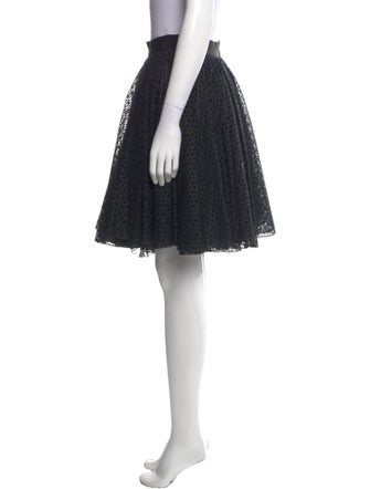 Giambattista Valli Eyelet Trim Knee-Length Skirt