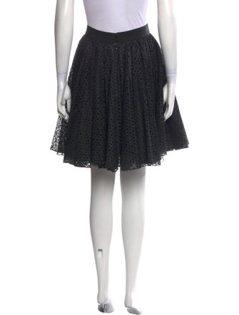 Giambattista Valli Eyelet Trim Knee-Length Skirt
