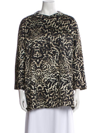 Giambattista Valli Animal Print Evening Jacket