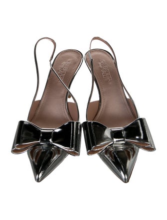 Giambattista Valli Leather Slingback Pumps