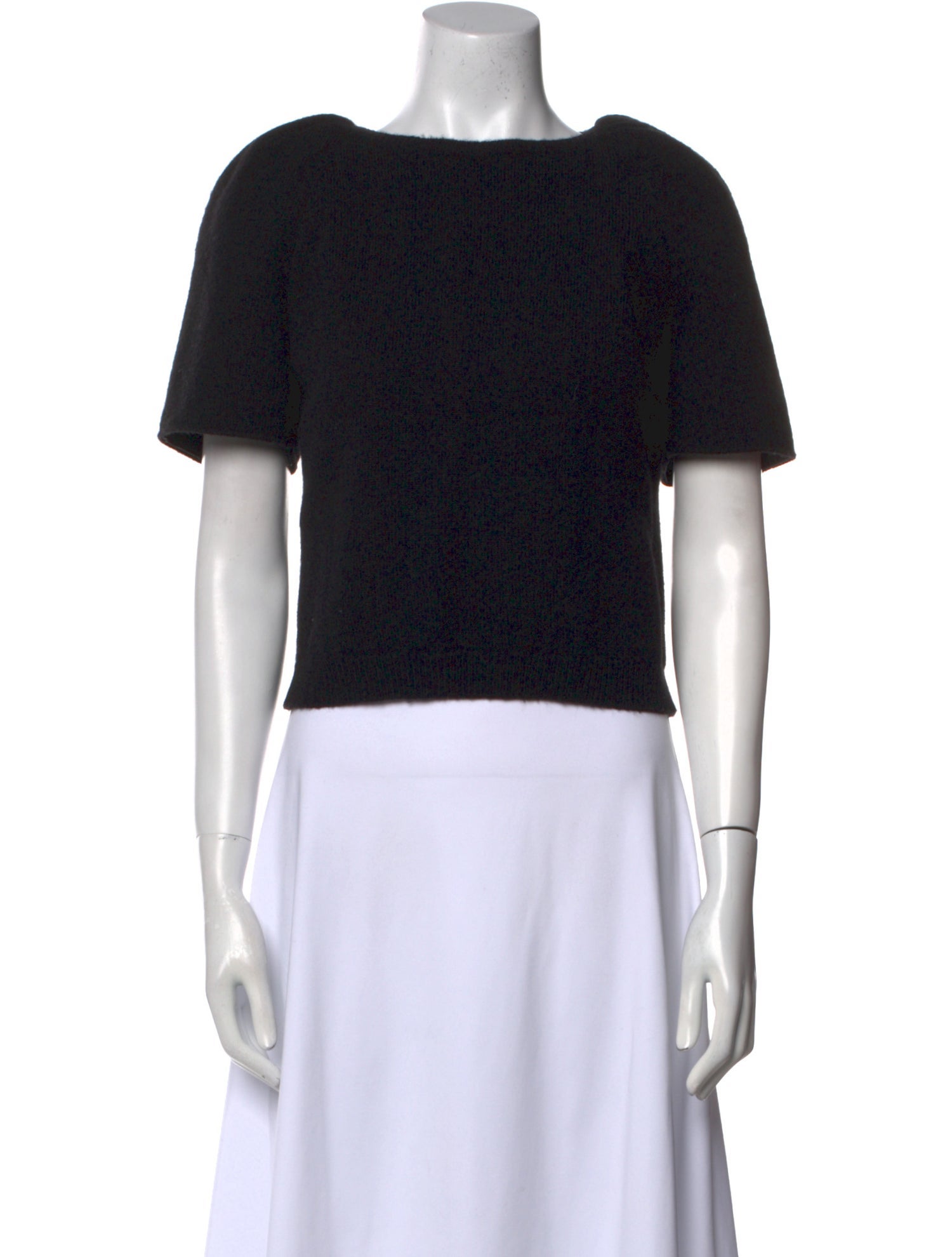 Giambattista Valli Camel Hair Bateau Neckline Sweater