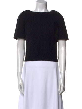 Giambattista Valli Camel Hair Bateau Neckline Sweater