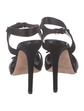 Giambattista Valli Satin Slingback Sandals