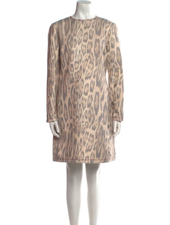 Giambattista Valli Animal Print Knee-Length Dress