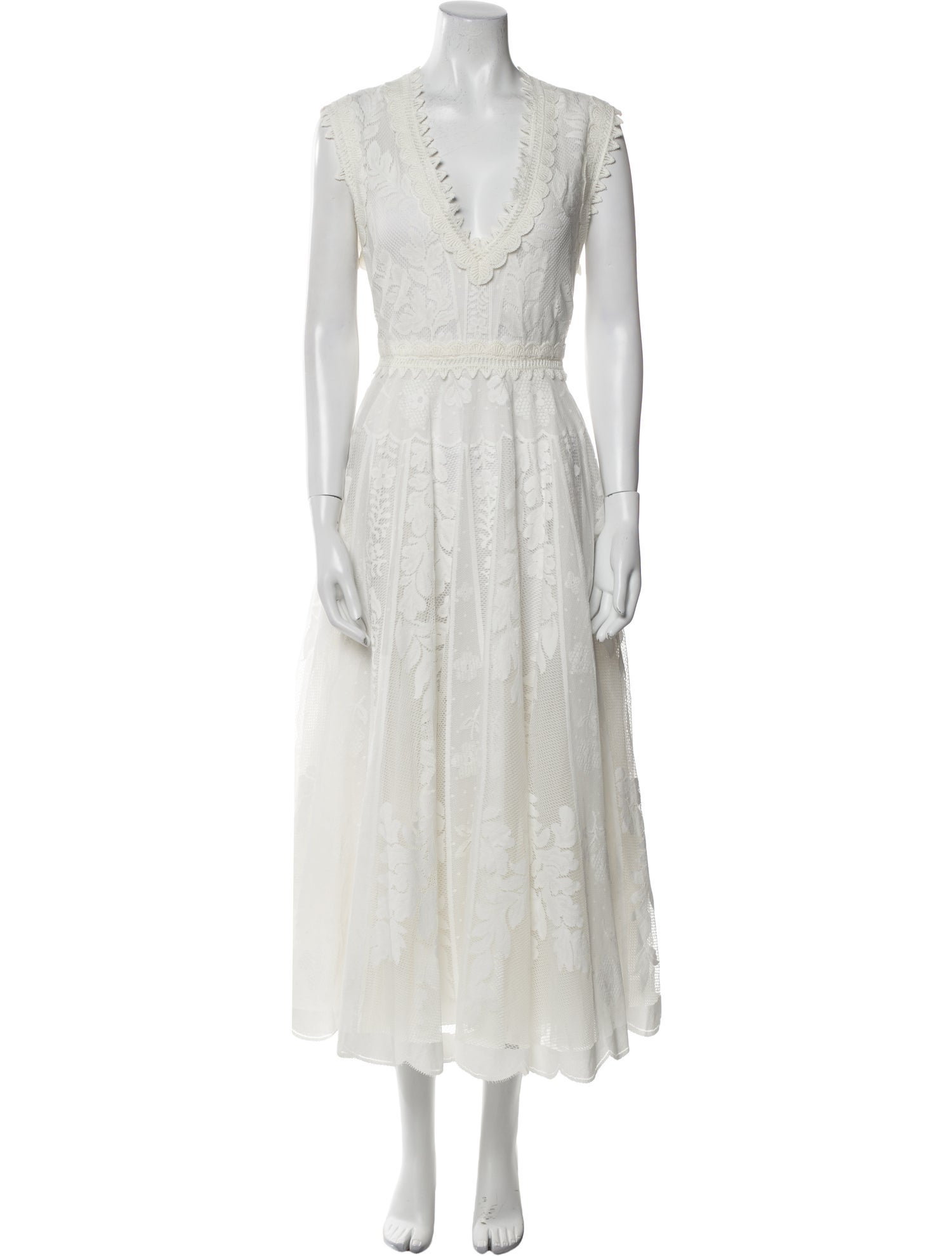 Giambattista Valli V-Neck Long Dress